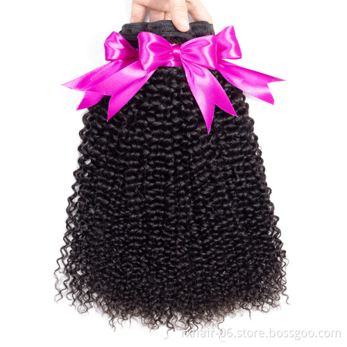 Indian Cuticle Aligned Burmese Kinky Curly Virgin Human Hair Bundles